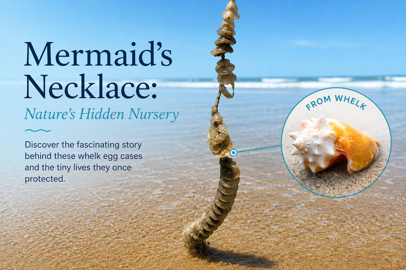 What Is This Strange String on the Beach? Meet the Whelk Egg Case!